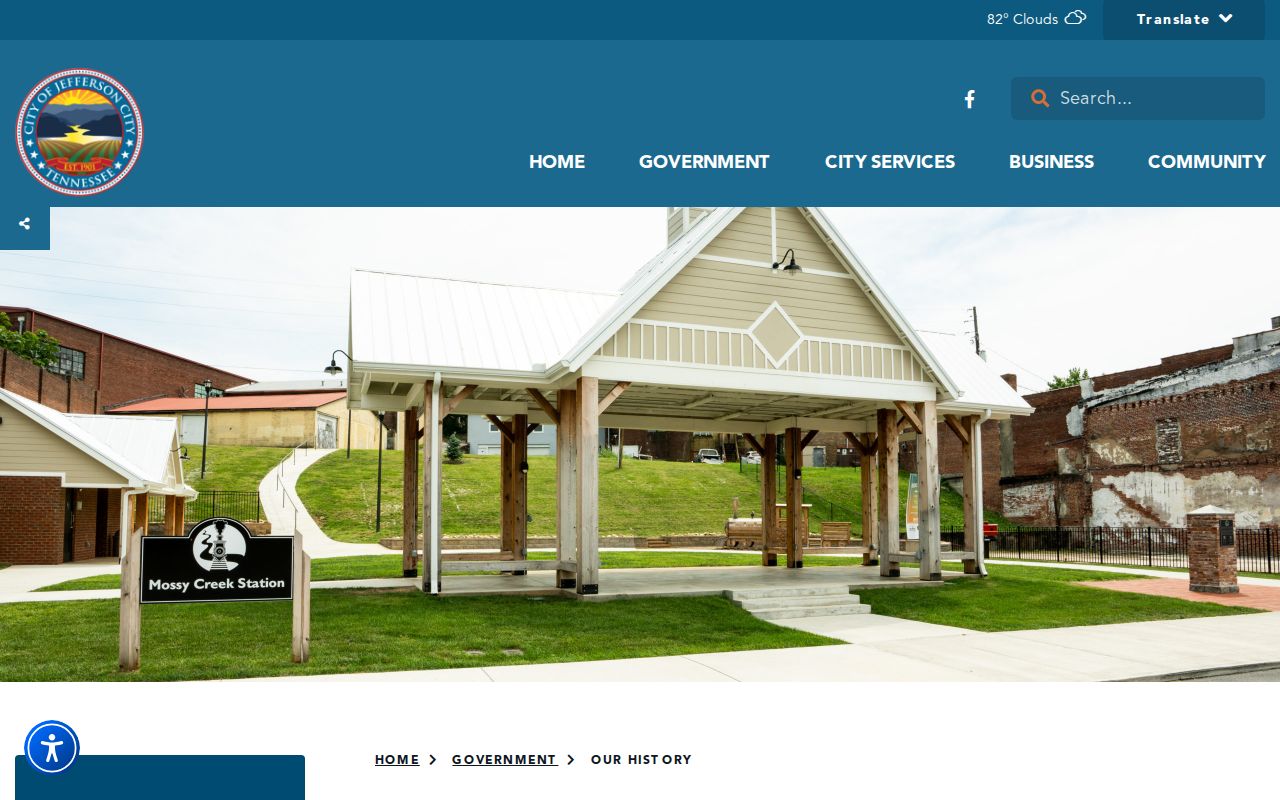 Jefferson City criminal history and official Mossy Creek local history