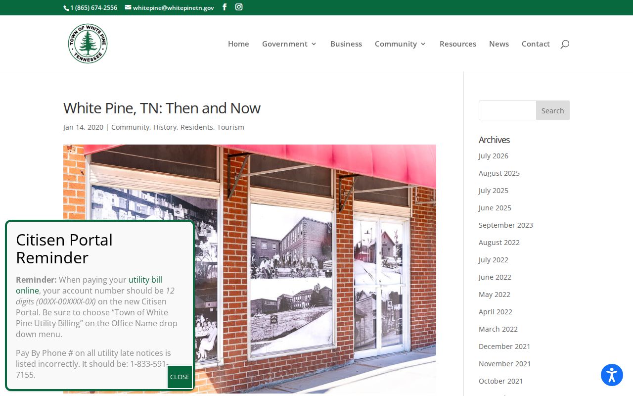 Official White Pine history supporting Jefferson County criminal record context